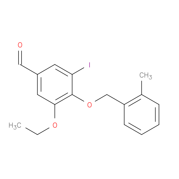 3-Ethoxy-5-iodo-4-((2-methylbenzyl)oxy)benzaldehyde