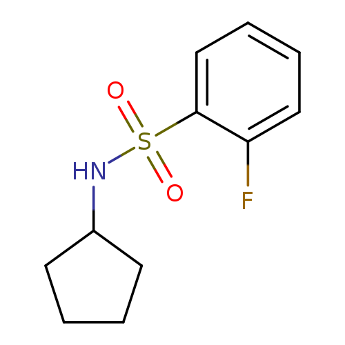 N-cyclopentyl-2-fluorobenzene-1-sulfonamide