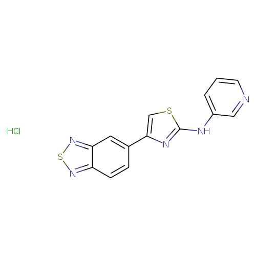 N-[4-(2,1,3-benzothiadiazol-5-yl)-1,3-thiazol-2-yl]pyridin-3-amine hydrochloride