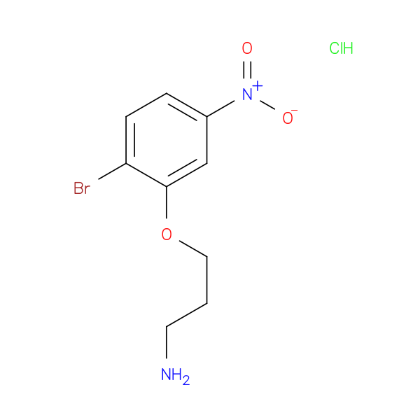 3-(2-bromo-5-nitrophenoxy)propan-1-amine hydrochloride