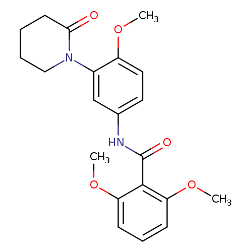 2,6-dimethoxy-N-[4-methoxy-3-(2-oxopiperidin-1-yl)phenyl]benzamide