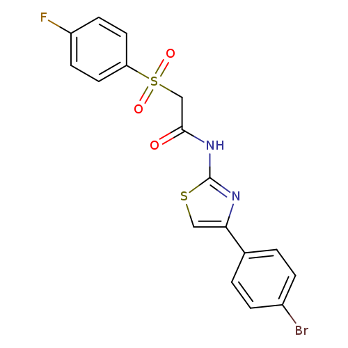 N-[4-(4-bromophenyl)-1,3-thiazol-2-yl]-2-(4-fluorobenzenesulfonyl)acetamide