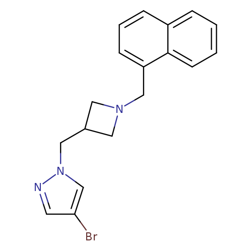 4-bromo-1-({1-[(naphthalen-1-yl)methyl]azetidin-3-yl}methyl)-1H-pyrazole