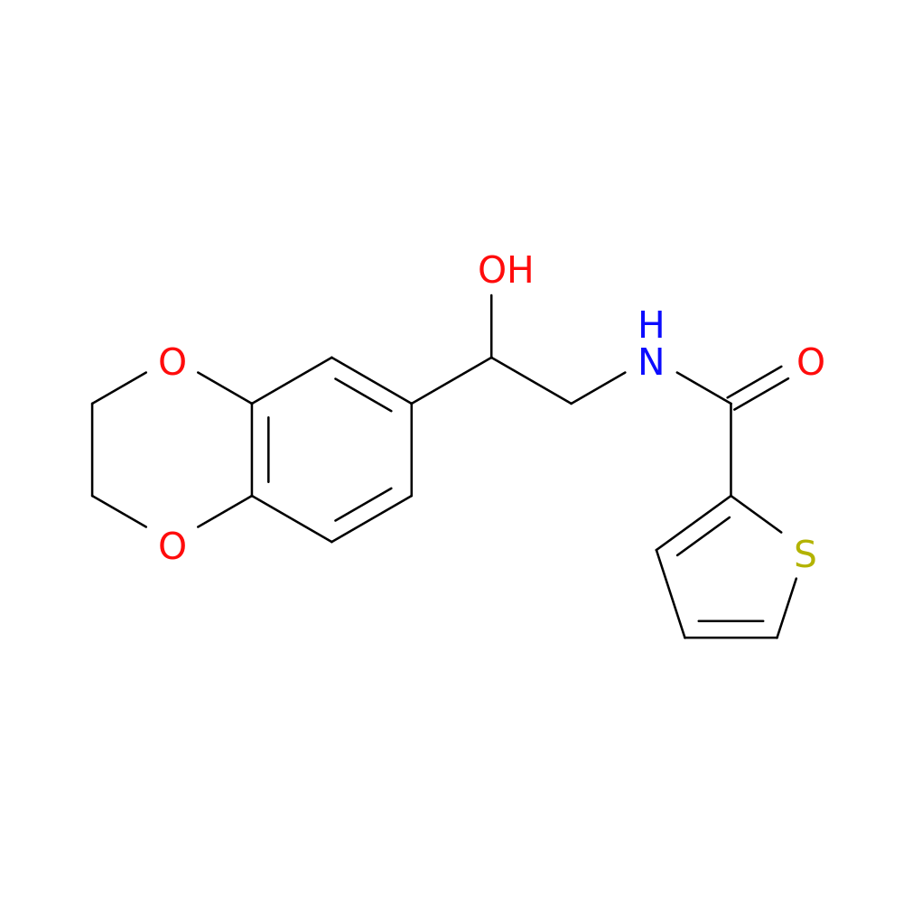N-[2-(2,3-dihydro-1,4-benzodioxin-6-yl)-2-hydroxyethyl]thiophene-2-carboxamide