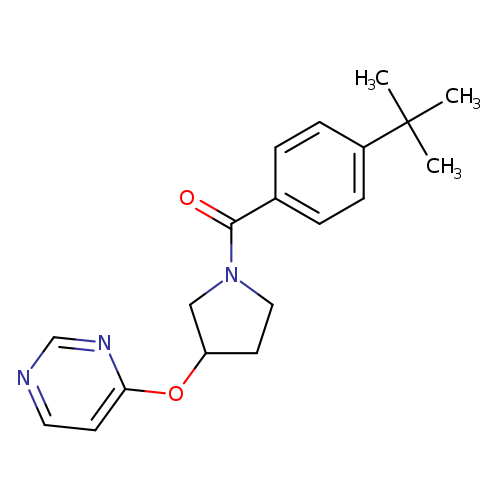 4-{[1-(4-tert-butylbenzoyl)pyrrolidin-3-yl]oxy}pyrimidine