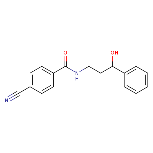 4-cyano-N-(3-hydroxy-3-phenylpropyl)benzamide