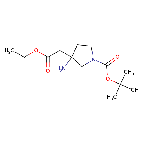 Ethyl (3-amino-1-boc-pyrrolidin-3-yl)-acetate