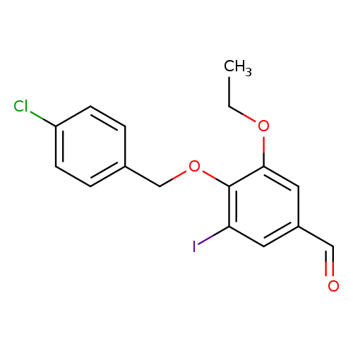 4-((4-Chlorobenzyl)oxy)-3-ethoxy-5-iodobenzaldehyde