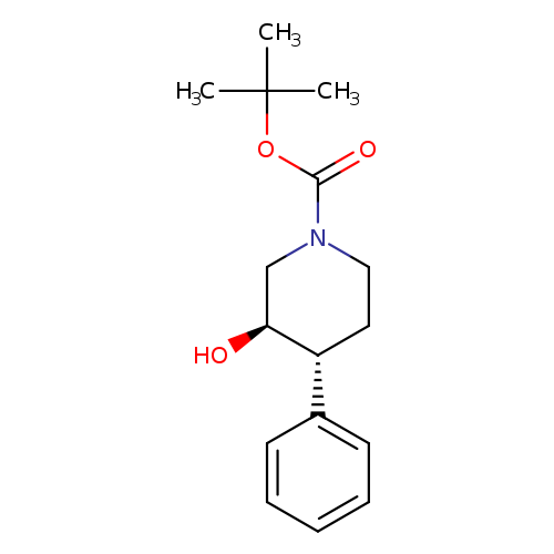 rac-tert-butyl (3R,4R)-3-hydroxy-4-phenylpiperidine-1-carboxylate, trans