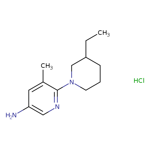 6-(3-ethylpiperidin-1-yl)-5-methylpyridin-3-amine hydrochloride