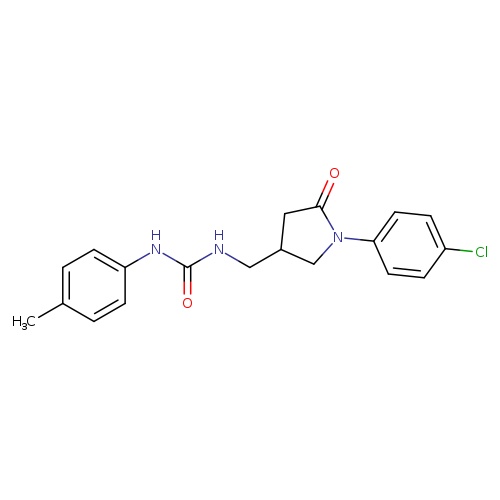 3-{[1-(4-chlorophenyl)-5-oxopyrrolidin-3-yl]methyl}-1-(4-methylphenyl)urea