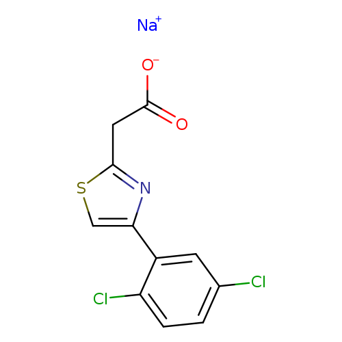 sodium 2-[4-(2,5-dichlorophenyl)-1,3-thiazol-2-yl]acetate