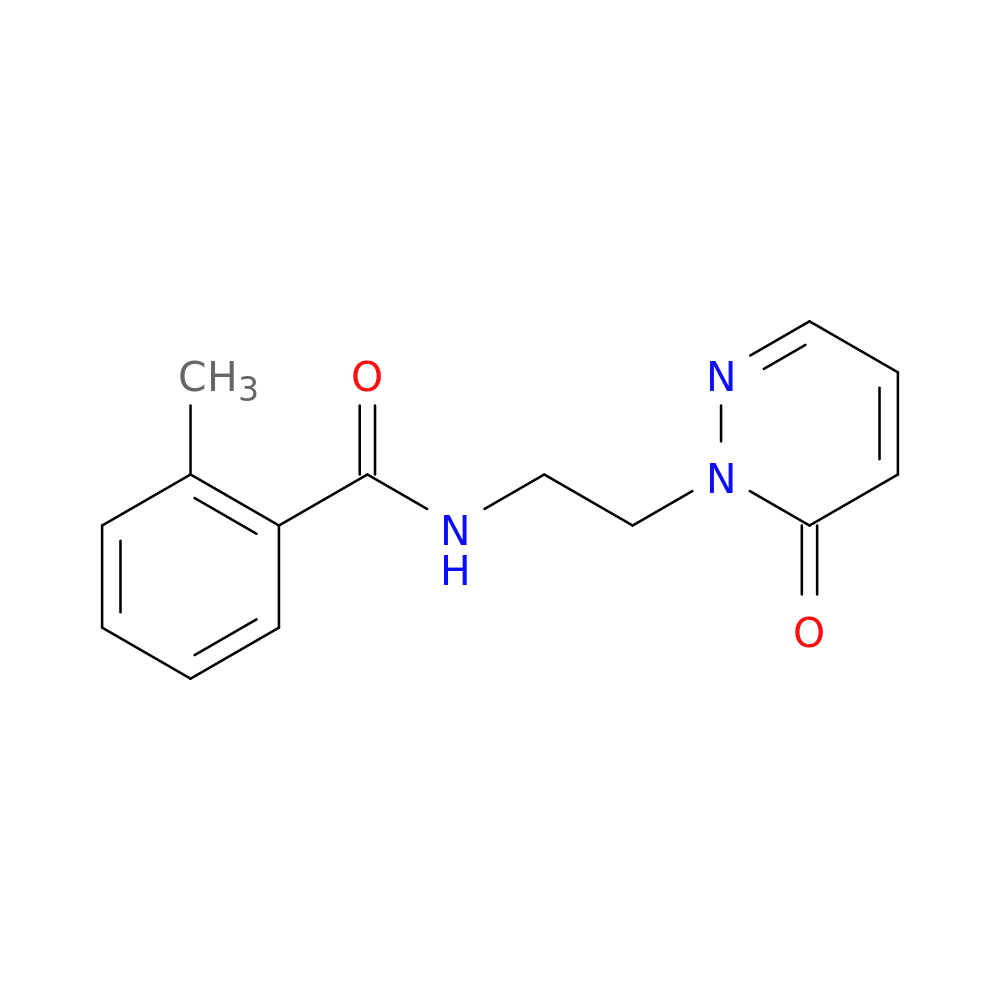 2-methyl-N-[2-(6-oxo-1,6-dihydropyridazin-1-yl)ethyl]benzamide