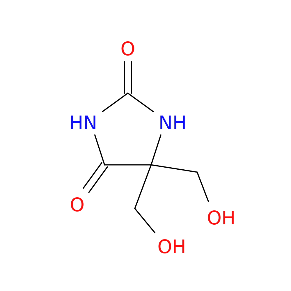 5,5-bis(hydroxymethyl)imidazolidine-2,4-dione
