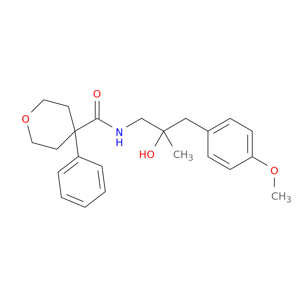 N-[2-hydroxy-3-(4-methoxyphenyl)-2-methylpropyl]-4-phenyloxane-4-carboxamide