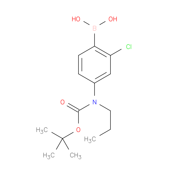 4-(N-BOC-N-Propylamino)-2-chlorophenylboronic acid