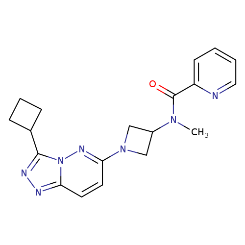 N-(1-{3-cyclobutyl-[1,2,4]triazolo[4,3-b]pyridazin-6-yl}azetidin-3-yl)-N-methylpyridine-2-carboxamide