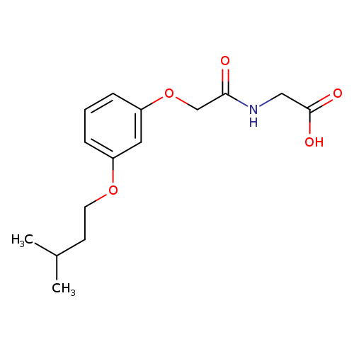 2-{2-[3-(3-methylbutoxy)phenoxy]acetamido}acetic acid