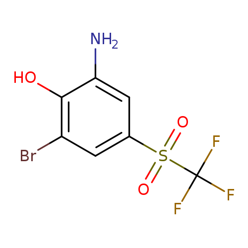 2-Amino-6-bromo-4-[(trifluoromethyl)sulphonyl]phenol
