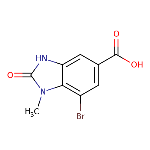 7-bromo-1-methyl-2-oxo-2,3-dihydro-1H-1,3-benzodiazole-5-carboxylicacid