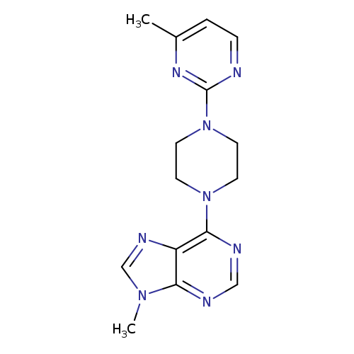 9-methyl-6-[4-(4-methylpyrimidin-2-yl)piperazin-1-yl]-9H-purine
