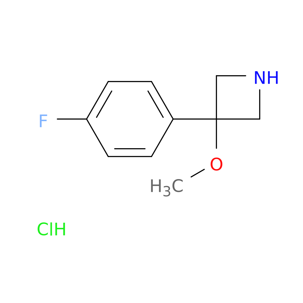 3-(4-fluorophenyl)-3-methoxyazetidine hydrochloride