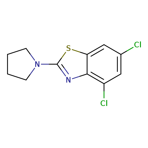 4,6-dichloro-2-tetrahydro-1H-pyrrol-1-yl-1,3-benzothiazole