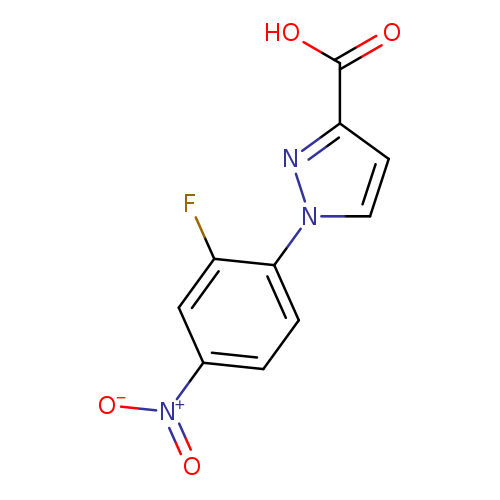 1-(2-Fluoro-4-nitrophenyl)-1H-pyrazole-3-carboxylic acid