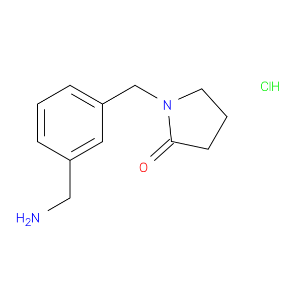1-([3-(Aminomethyl)phenyl]methyl)pyrrolidin-2-one hydrochloride