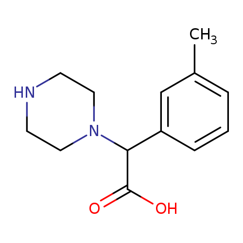 2-(3-methylphenyl)-2-(piperazin-1-yl)acetic acid