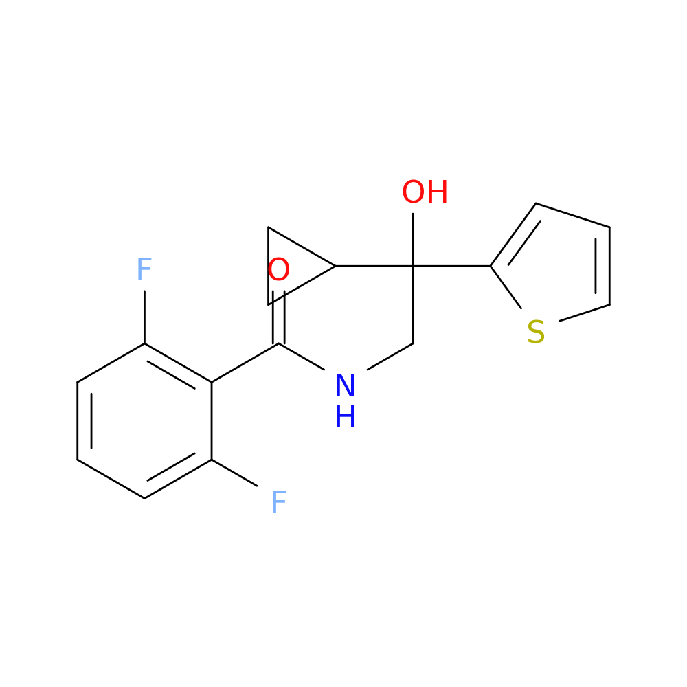 N-[2-cyclopropyl-2-hydroxy-2-(thiophen-2-yl)ethyl]-2,6-difluorobenzamide