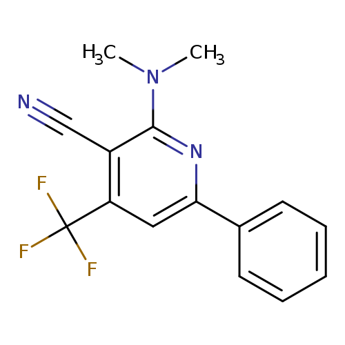 2-(dimethylamino)-6-phenyl-4-(trifluoromethyl)pyridine-3-carbonitrile