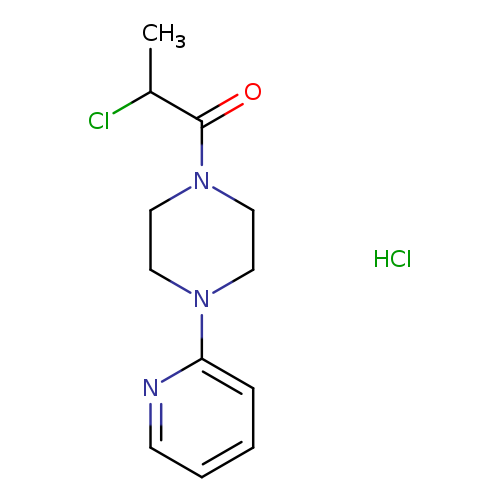 2-chloro-1-[4-(pyridin-2-yl)piperazin-1-yl]propan-1-one hydrochloride