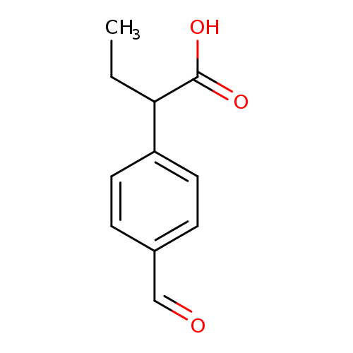Benzeneacetic acid, -alpha--ethyl-4-formyl- (9CI)