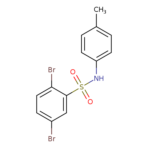 2,5-dibromo-N-(4-methylphenyl)benzene-1-sulfonamide