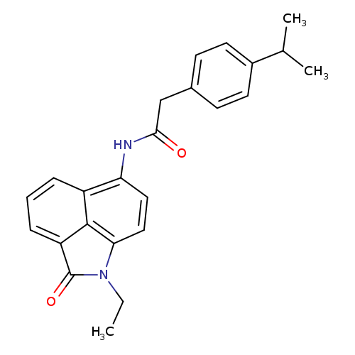 N-{2-ethyl-3-oxo-2-azatricyclo[6.3.1.0^{4,12}]dodeca-1(11),4,6,8(12),9-pentaen-9-yl}-2-[4-(propan-2-yl)phenyl]acetamide