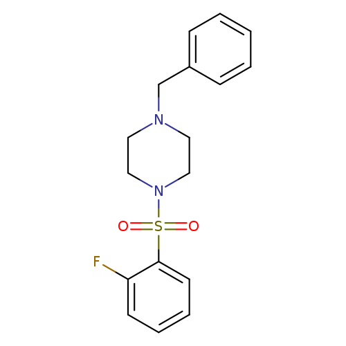 1-benzyl-4-(2-fluorobenzenesulfonyl)piperazine