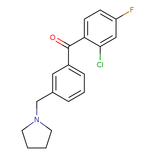 2-Chloro-4-fluoro-3'-pyrrolidinomethyl benzophenone