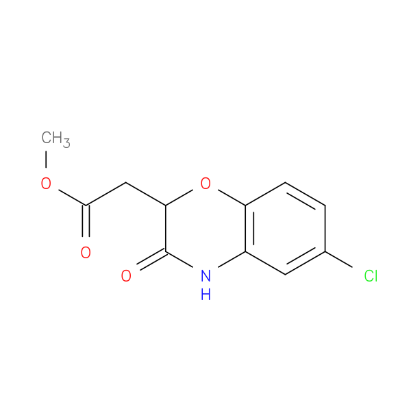 Methyl (6-chloro-2h-1,4-benzoxazin-3(4h)-one-2-yl) acetate