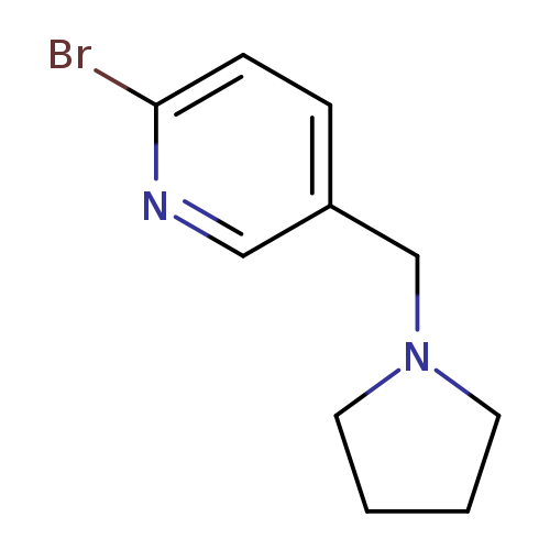 2-bromo-5-[(pyrrolidin-1-yl)methyl]pyridine
