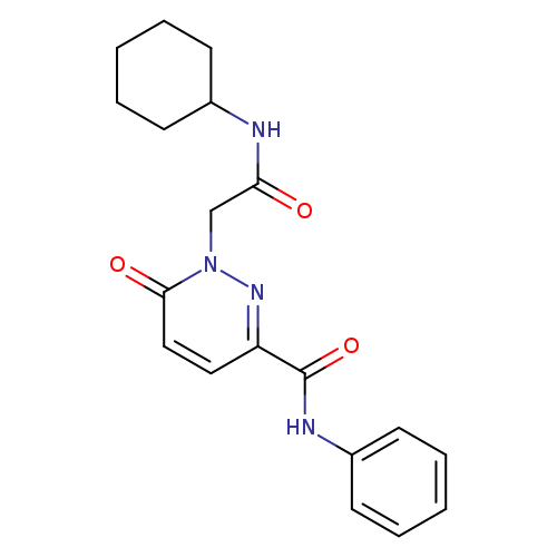 1-[(cyclohexylcarbamoyl)methyl]-6-oxo-N-phenyl-1,6-dihydropyridazine-3-carboxamide
