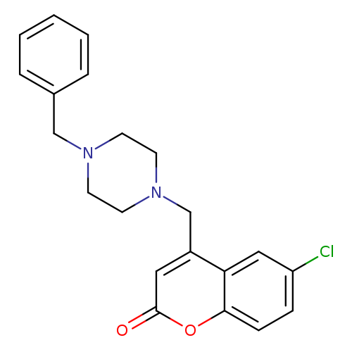 4-[(4-benzylpiperazin-1-yl)methyl]-6-chloro-2H-chromen-2-one