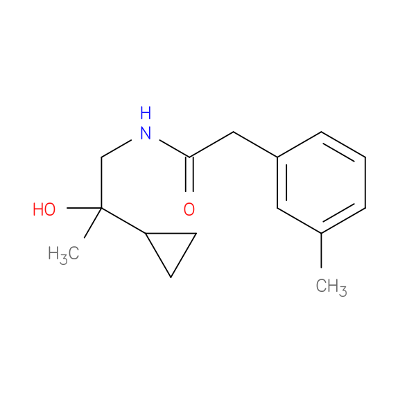 N-(2-cyclopropyl-2-hydroxypropyl)-2-(3-methylphenyl)acetamide
