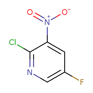 Pyridine, 2-chloro-5-fluoro-3-nitro-