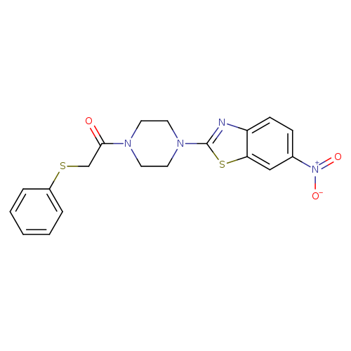 1-[4-(6-nitro-1,3-benzothiazol-2-yl)piperazin-1-yl]-2-(phenylsulfanyl)ethan-1-one