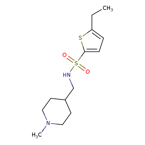 5-ethyl-N-[(1-methylpiperidin-4-yl)methyl]thiophene-2-sulfonamide