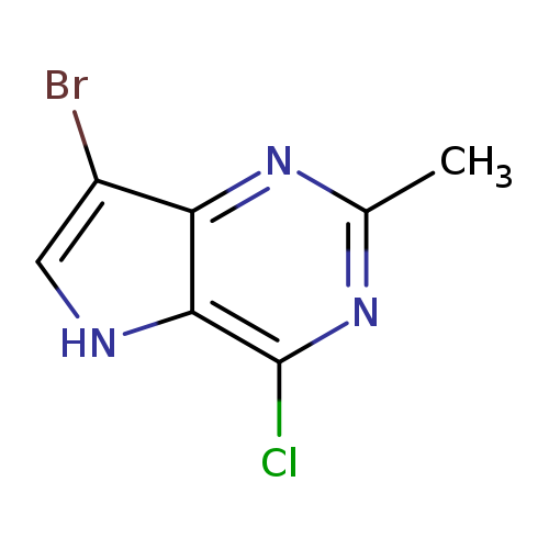 7-Bromo-4-chloro-2-methyl-5H-pyrrolo[3,2-d]pyrimidine