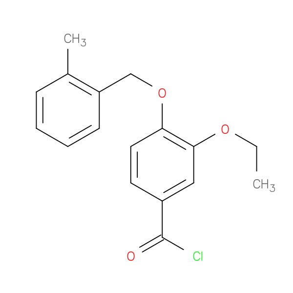 3-Ethoxy-4-[(2-methylbenzyl)oxy]benzoyl chloride