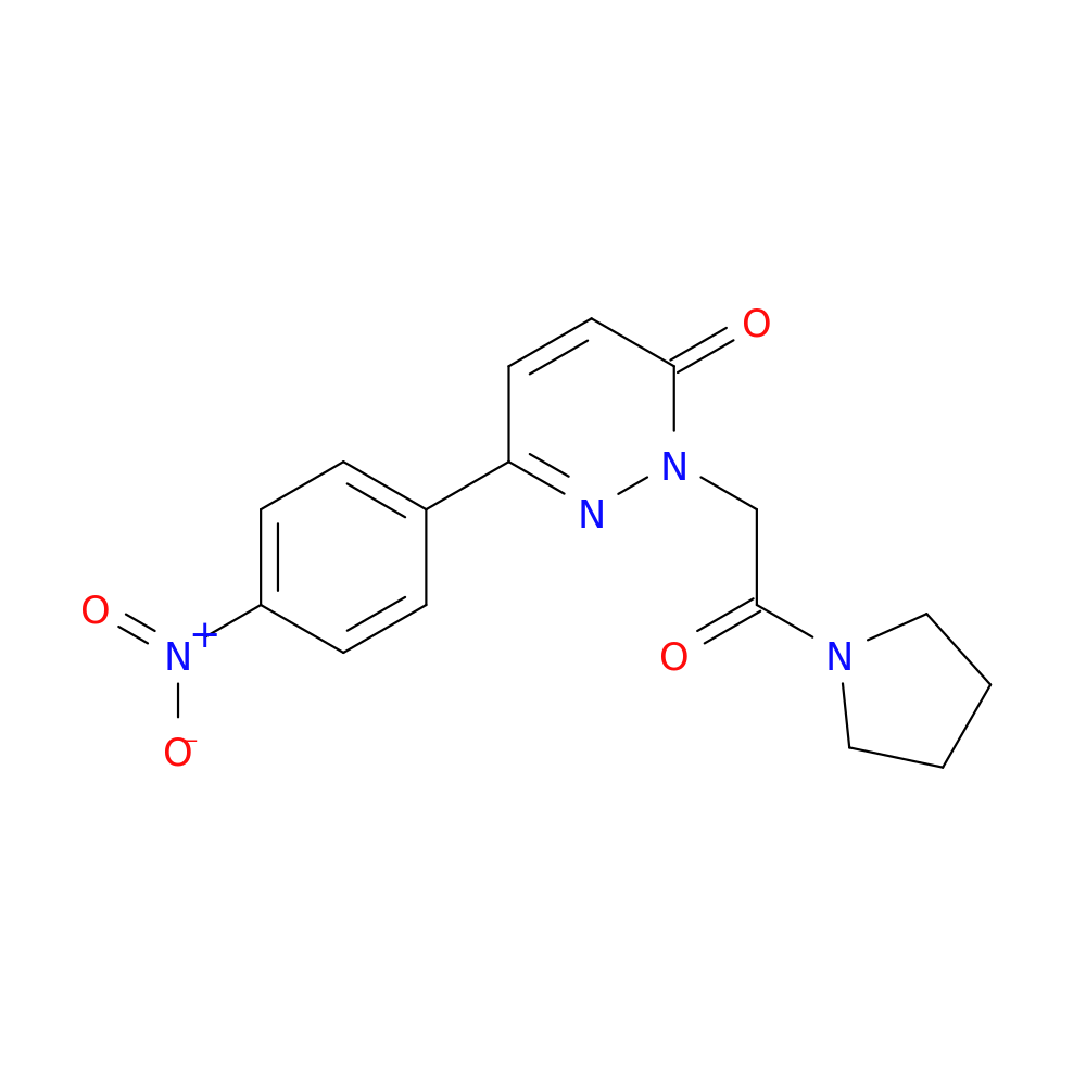 6-(4-nitrophenyl)-2-[2-oxo-2-(pyrrolidin-1-yl)ethyl]-2,3-dihydropyridazin-3-one