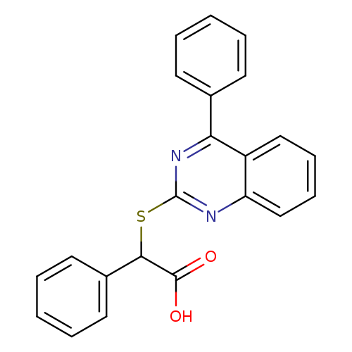 2-phenyl-2-[(4-phenylquinazolin-2-yl)sulfanyl]acetic acid